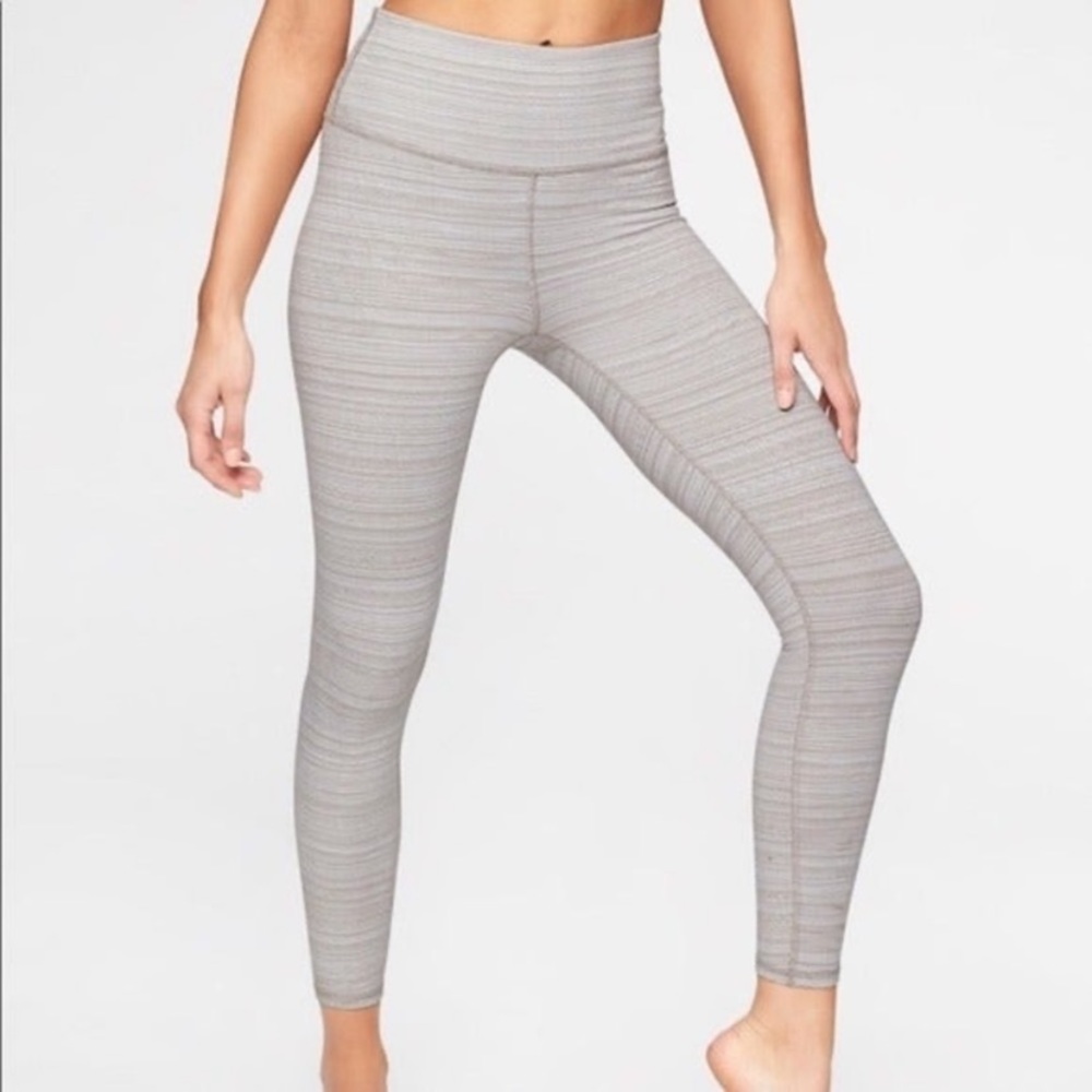 Athleta Gray Chaturanga High-rise Full Length Athletic Leggings Size XS